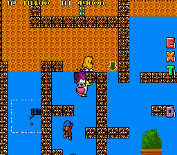 The NewZealand Story (US, old version) (older PCB) background