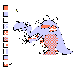 Color a Dinosaur (USA) background