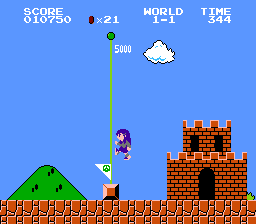 Doki Doki SMB1 Club - Yuri background
