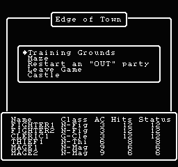 Wizardry - The Knight of Diamonds (USA) background