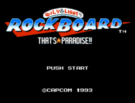 Wily & Light no Rockboard - That's Paradise (Japan) [En by Interordi v1.1] (Mega Man Version) background