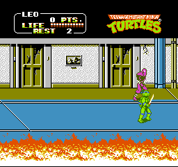 Teenage Mutant Ninja Turtles II - The Arcade Game (USA) background