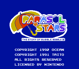 Parasol Stars - Rainbow Islands II - The Story of Bubble Bobble III (Europe) (Beta) background