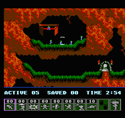 Lemmings (USA) background