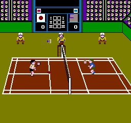 Super Dyna'mix Badminton (Japan) background