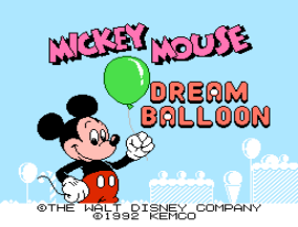 Mickey Mouse - Dream Balloon (USA) (Proto) background