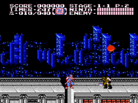 Ninja Gaiden Episode II - The Dark Sword of Chaos (USA) (Beta) background
