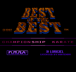 Best of the Best - Championship Karate (Europe) background