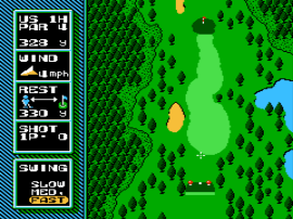 NES Open Tournament Golf (Europe) background