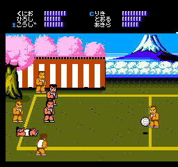Nekketsu Koukou Dodgeball Bu (Japan) background