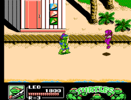 Teenage Mutant Ninja Turtles II - The Manhattan Project (Japan) background