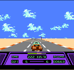 Rad Racer (Europe) background