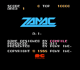Zanac (Japan) background