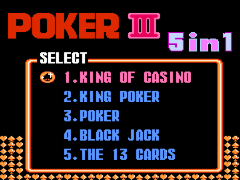 Poker III 5 in 1 (Asia) (Unl) background