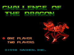 Challenge of the Dragon (Asia) (Unl) (Sachen) (NES) background
