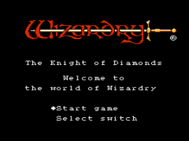 Wizardry III - Diamond no Kishi (Japan) background