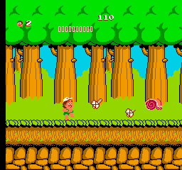 Takahashi Meijin no Bouken Jima (Japan) background