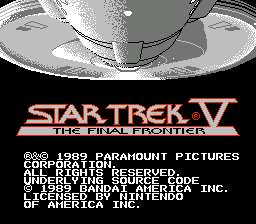 Star Trek V - The Final Frontier (Proto) background