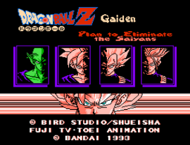 Dragon Ball Z Gaiden - Saiya Jin Zetsumetsu Keikaku (Japan) [En by Twilight v1.0] (~Dragon Ball Z Gaiden - Plan to Eliminate the Saiyans) (Vegeta Control) background