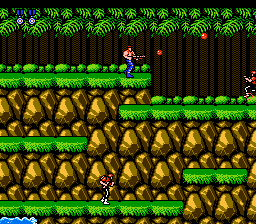 Contra (USA) Secondary Weapon Slot and Remote Barrier background