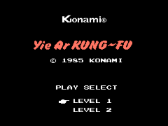 Yie Ar Kung-Fu (Japan) (Rev 1.2) background