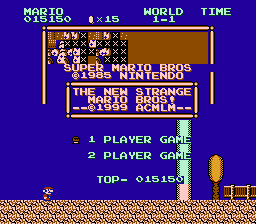 Strange Mario Bros. background