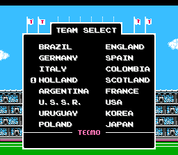 Tecmo World Cup Soccer (Europe) background