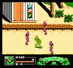Teenage Mutant Ninja Turtles III - The Manhattan Project (USA) background