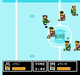 Ike Ike! Nekketsu Hockey Bu - Subette Koronde Dai Rantou (Japan) background