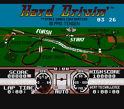 Hard Drivin' (Prototype) background