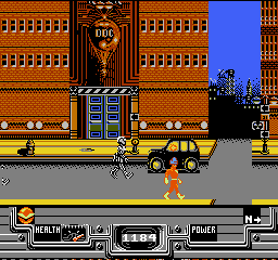 Defenders of Dynatron City (USA) background