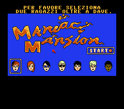 Maniac Mansion (Italy) background