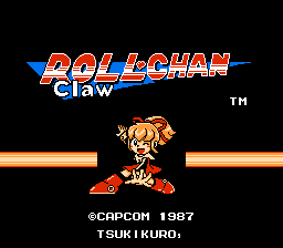 Roll-Chan in Rockman Claw background