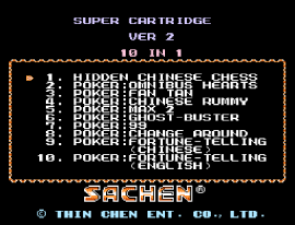 Super Cartridge Ver 2 - 10 in 1 (Asia) (Unl) background