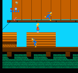 Simpsons, The - Bart vs. the World (USA) background