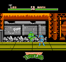 Teenage Mutant Hero Turtles - Tournament Fighters (Europe) background