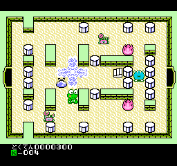 Keroppi to Keroriinu no Splash Bomb! (Japan) background