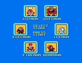 Mega Man (USA) [Graphic Hack by Dragonsbrethren v3.0] (~Protoman - The Red Bomber) background