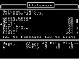 Wizardry II - Llylgamyn no Densetsu (Japan) background