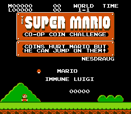 Super Mario Co-Op Coin Challenge 1.1 background