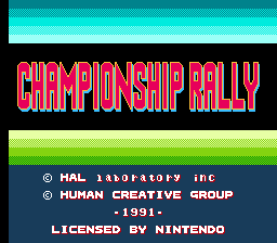Championship Rally (Europe) background